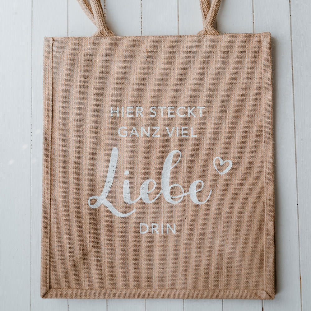 Jute Shopper Liebe | Eulenschnitt 