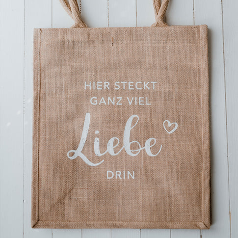 Jute Shopper Liebe | Eulenschnitt 