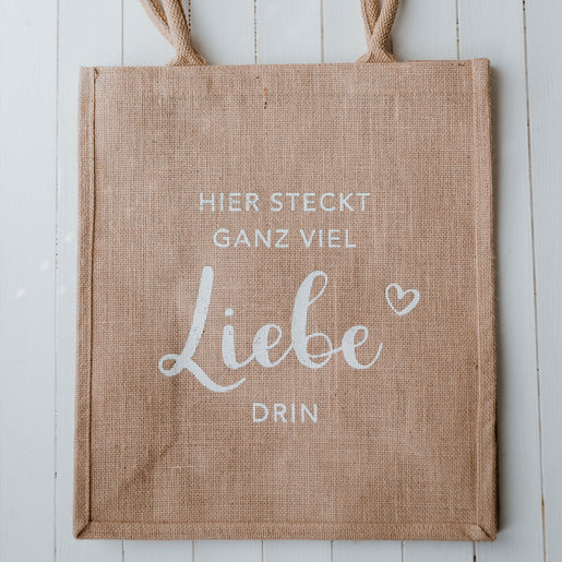 Jute Shopper Liebe | Eulenschnitt 