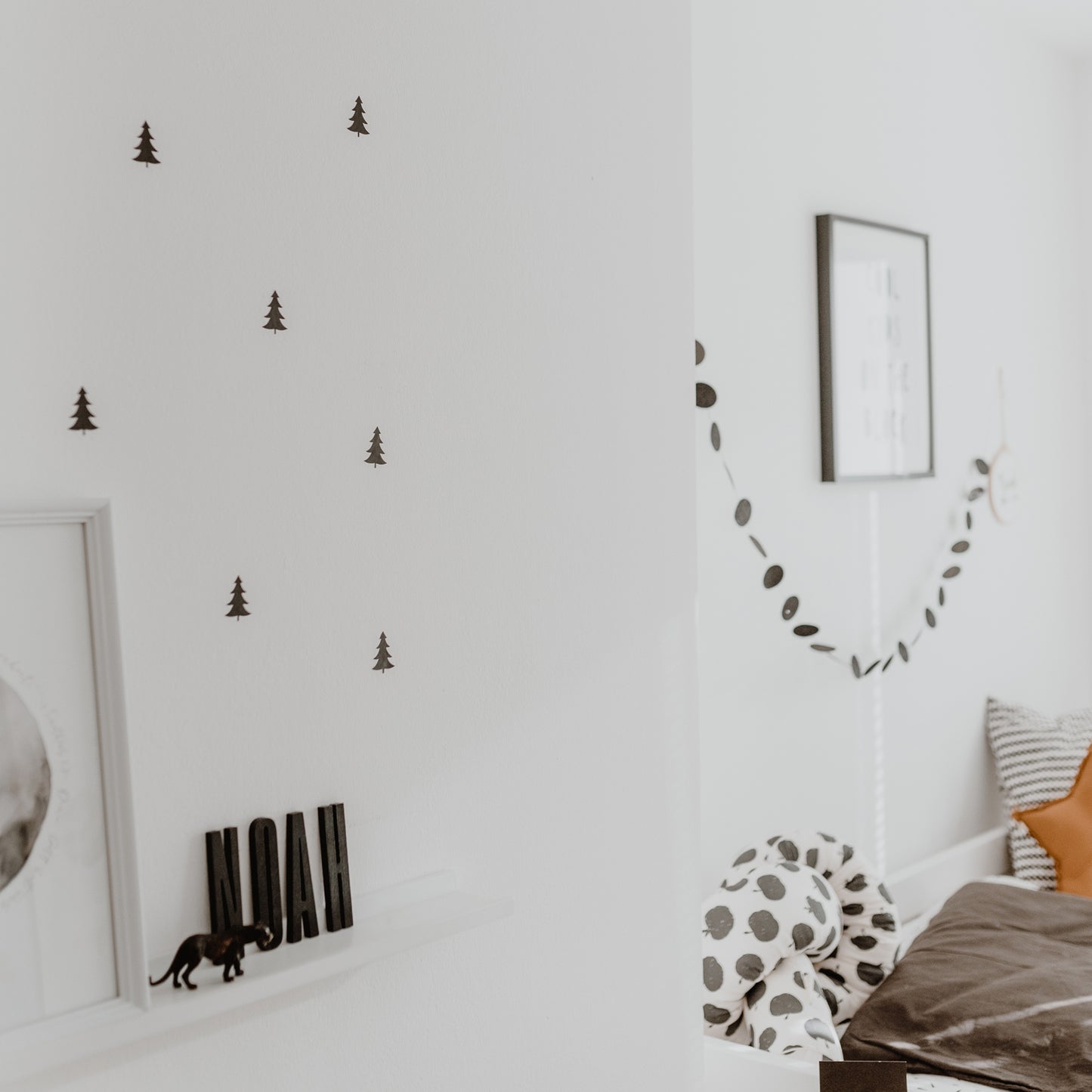 Wandsticker Tannen Schwarz