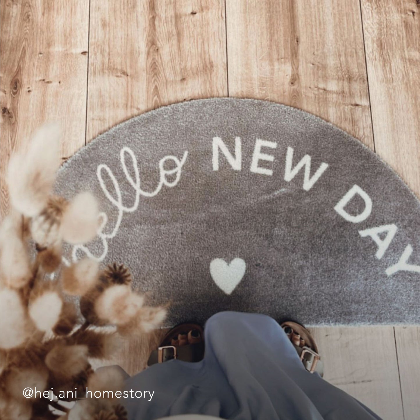 Waschbare Fußmatte Hello New Day