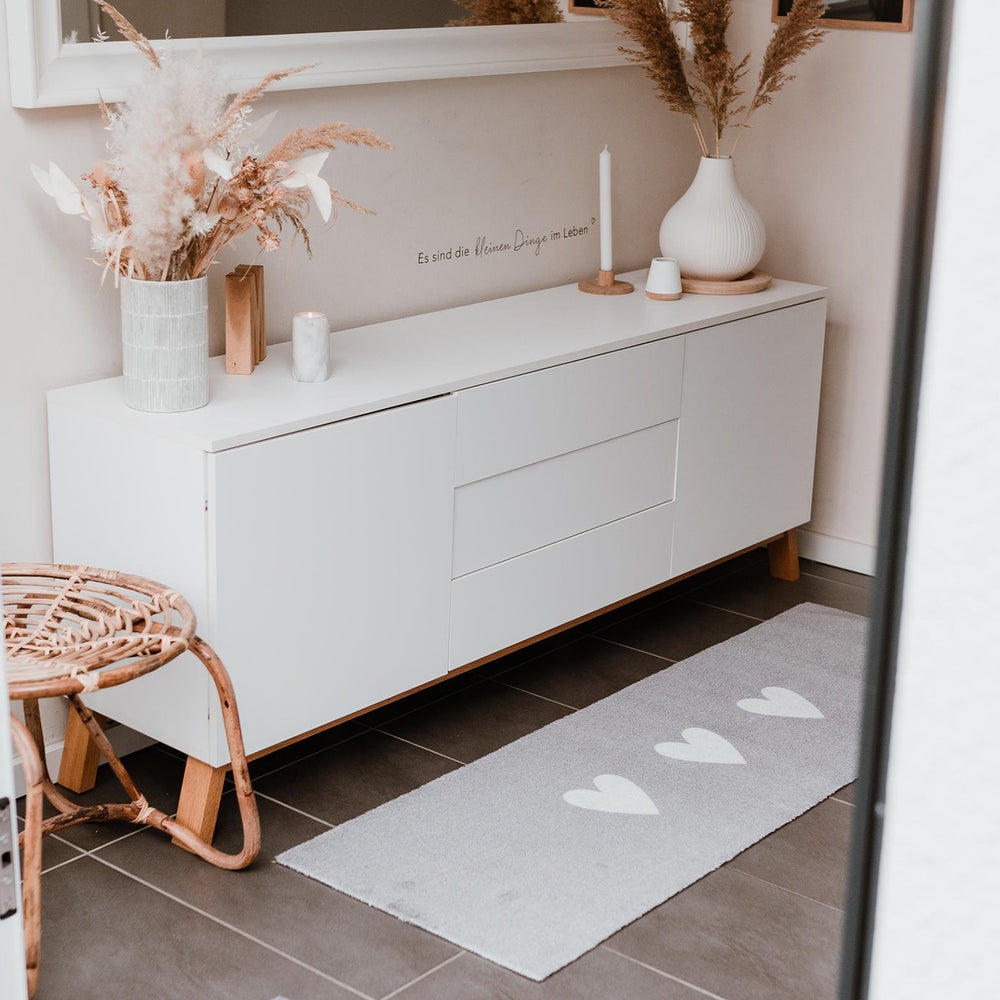 Waschbarer Läufer Herzen