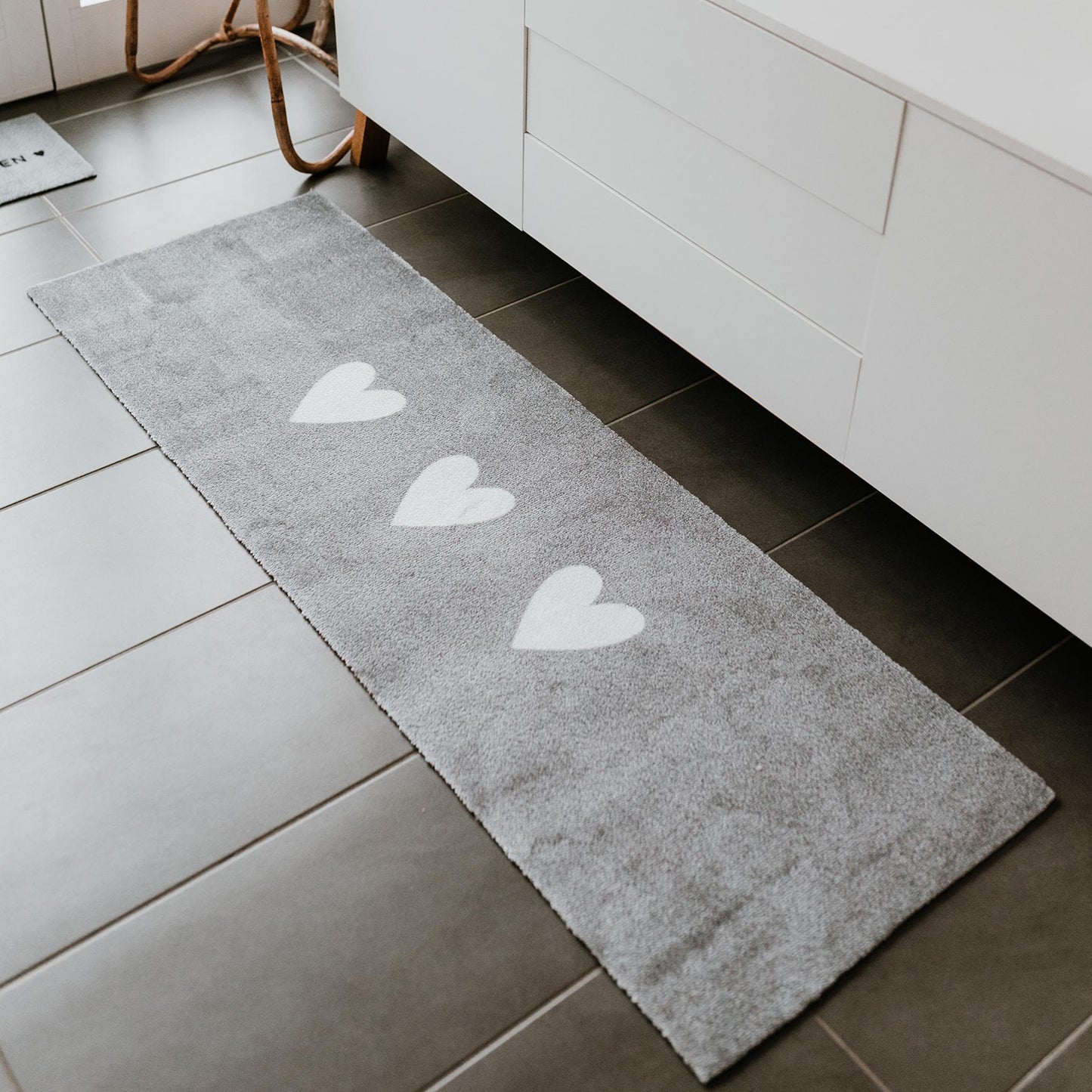 Waschbarer Läufer Herzen