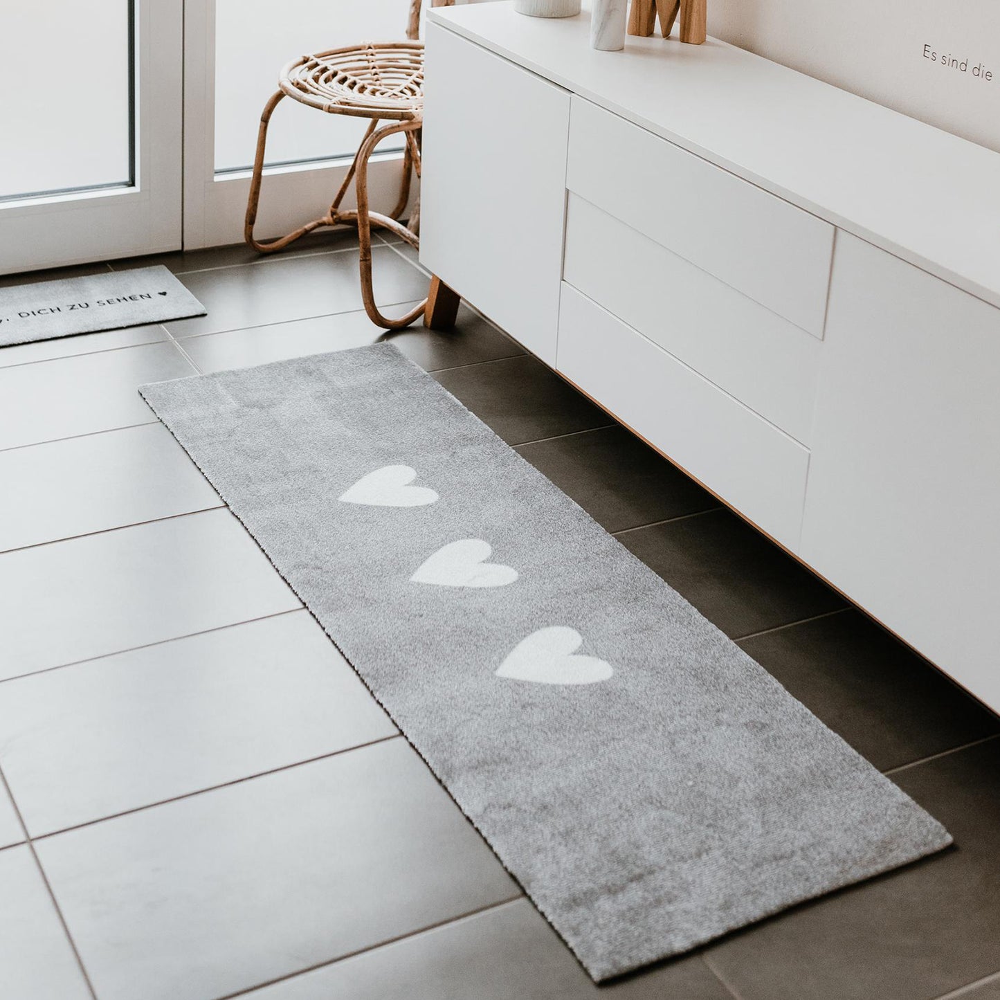 Waschbarer Läufer Herzen