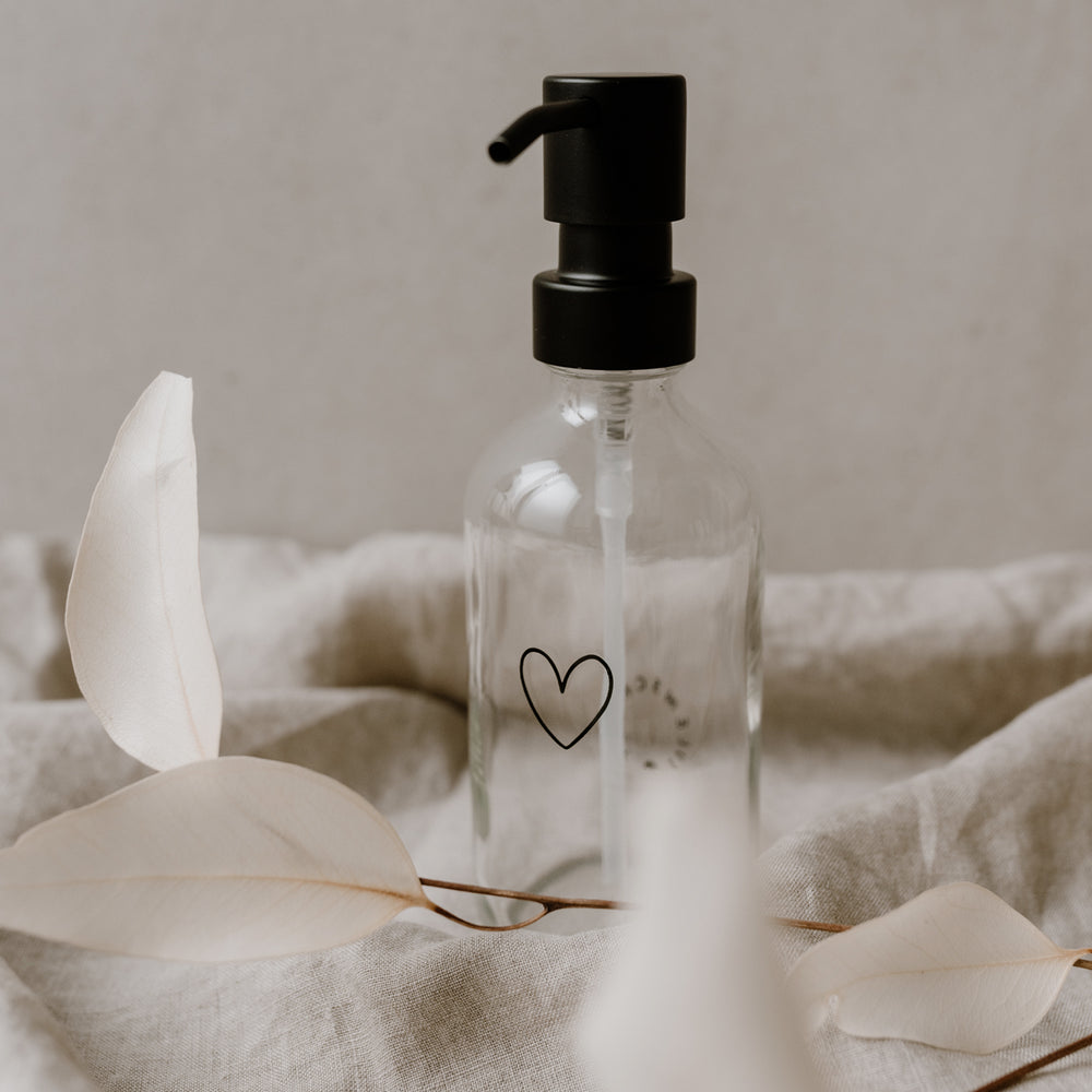 Seifenspender Herz transparent 250ml