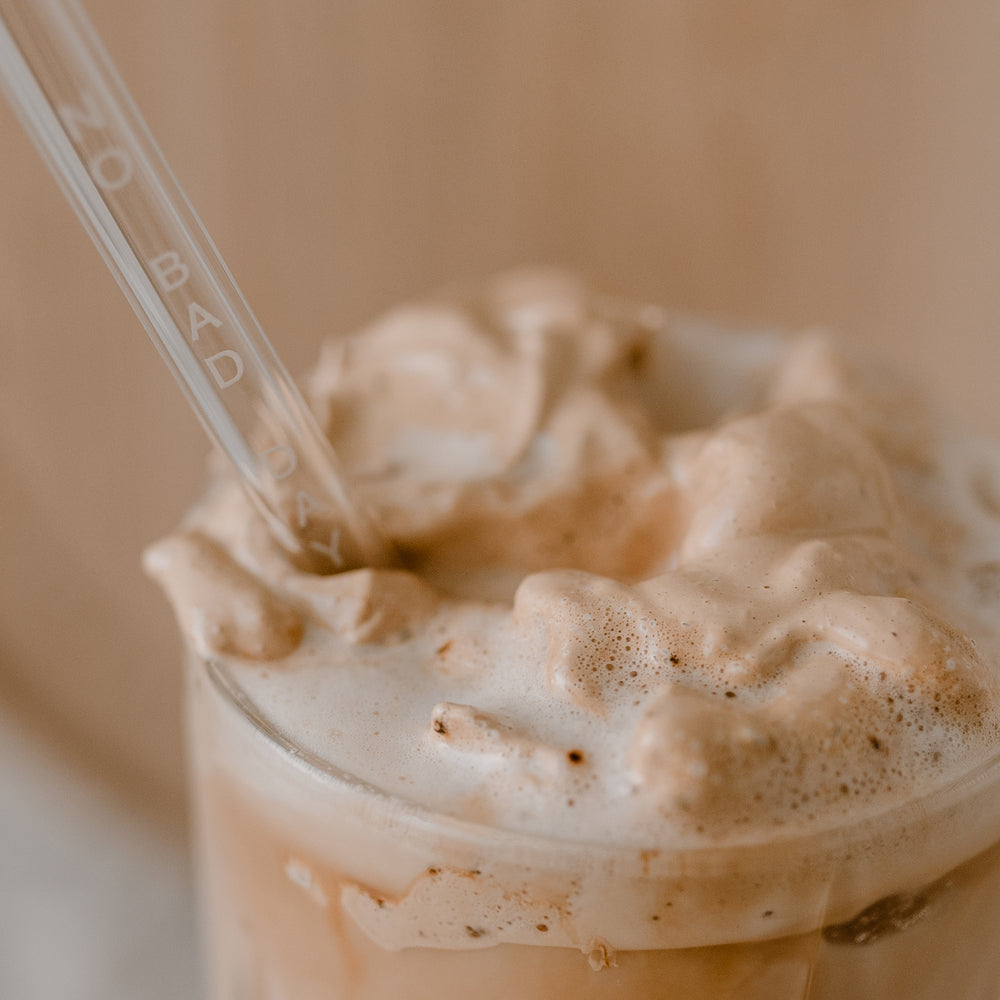 Strohhalme No Bad Days aus Glas 20cm im 4er Set