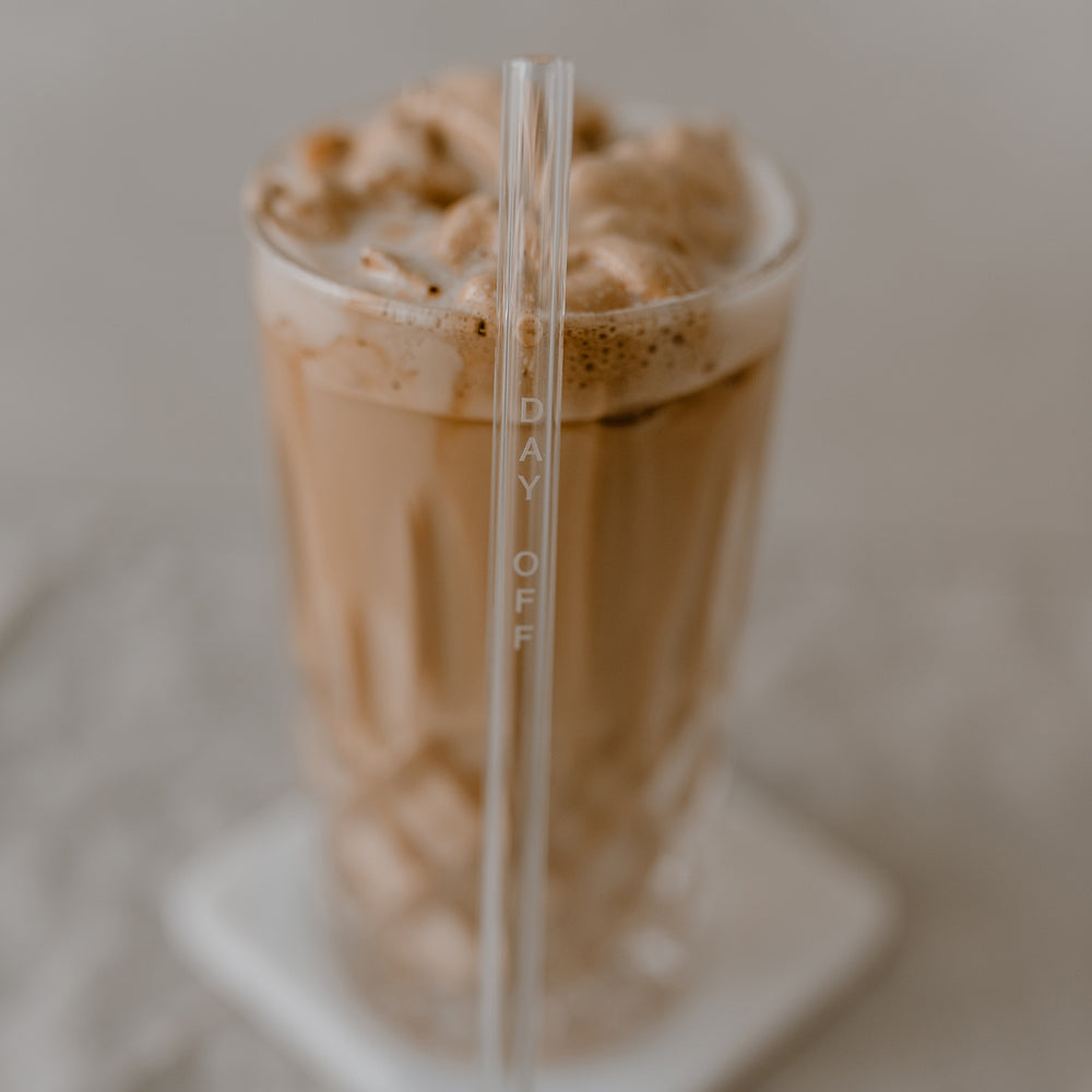 Strohhalme No Bad Days aus Glas 20cm im 4er Set