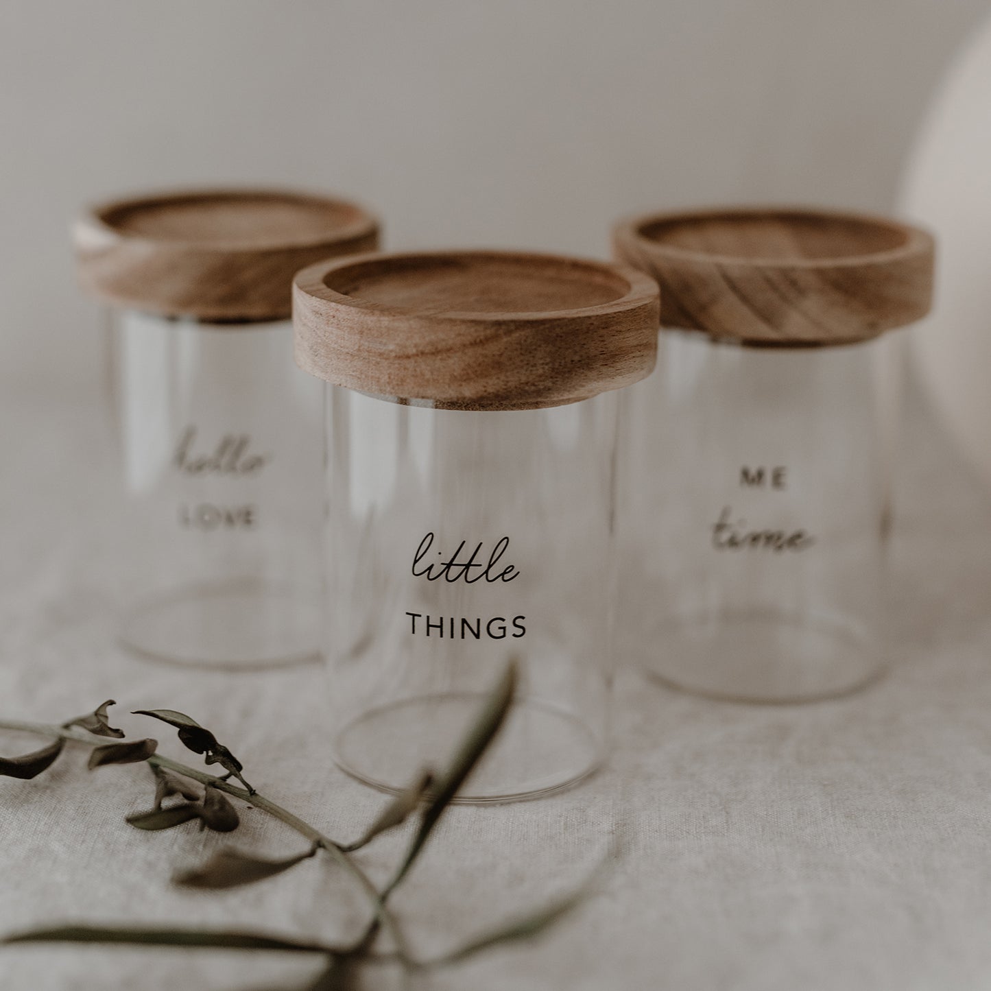 Mini Vorratsgläser Little Things schwarz im 6er Set | Eulenschnitt 