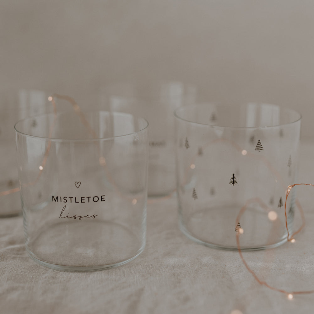 Trinkglas im 2er Set Tannen schwarz