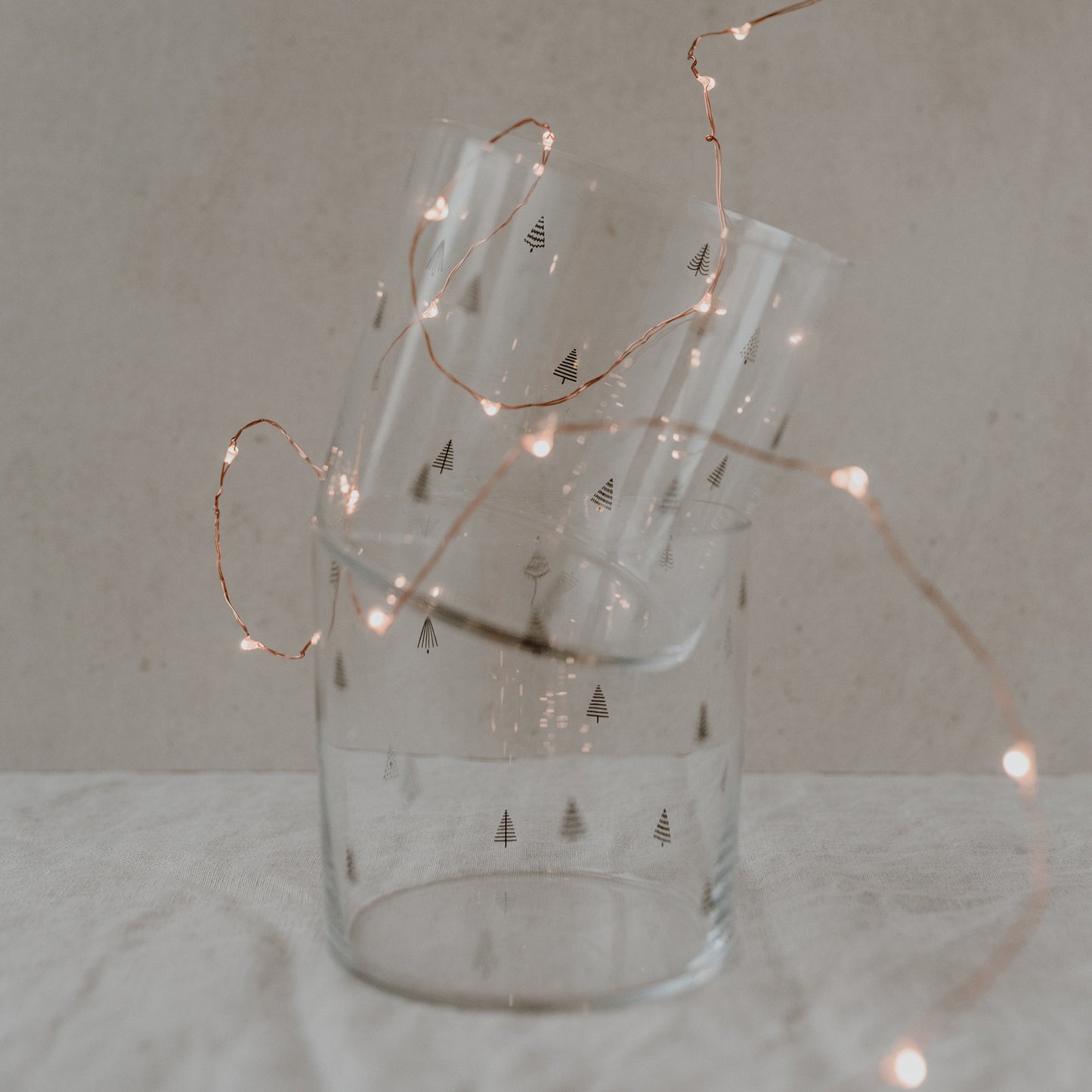 Trinkglas im 2er Set Tannen schwarz