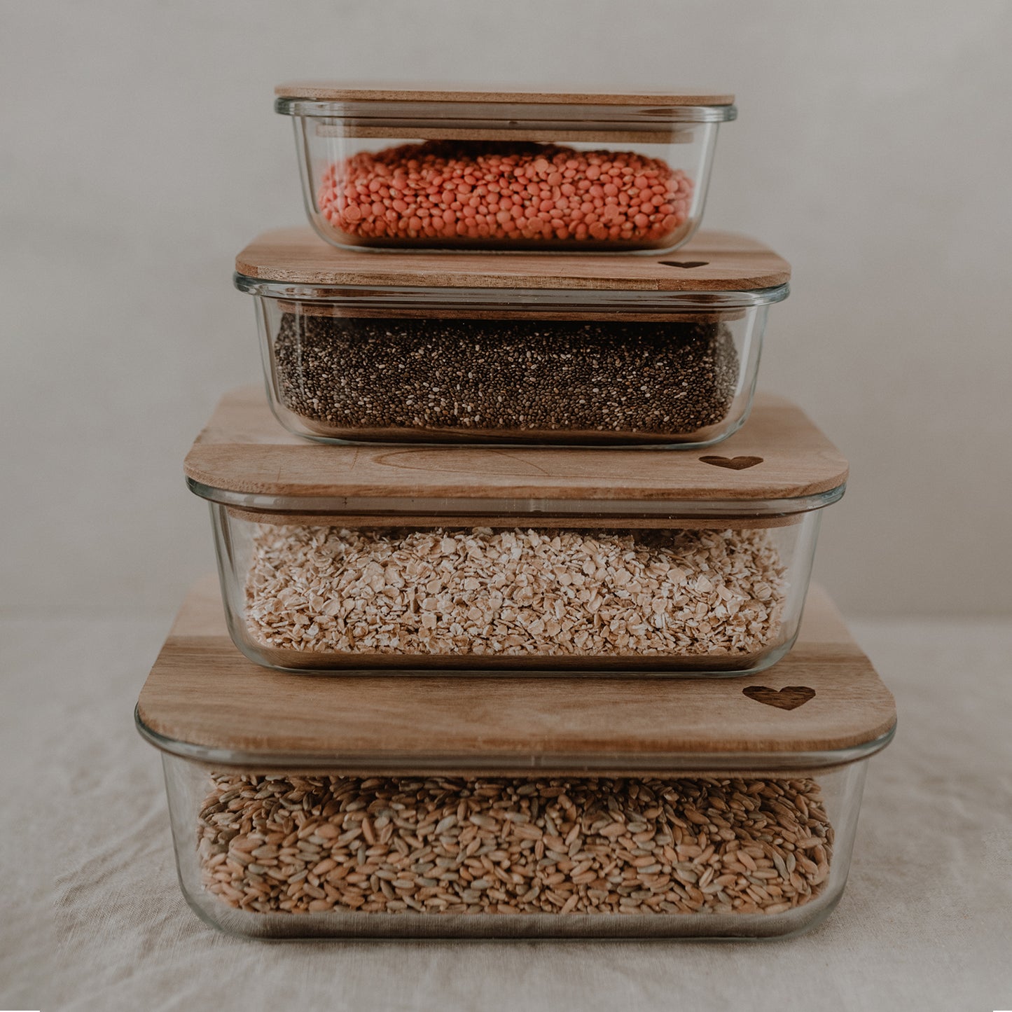 Vorratsbehälter Herz 12,5 x 17 cm