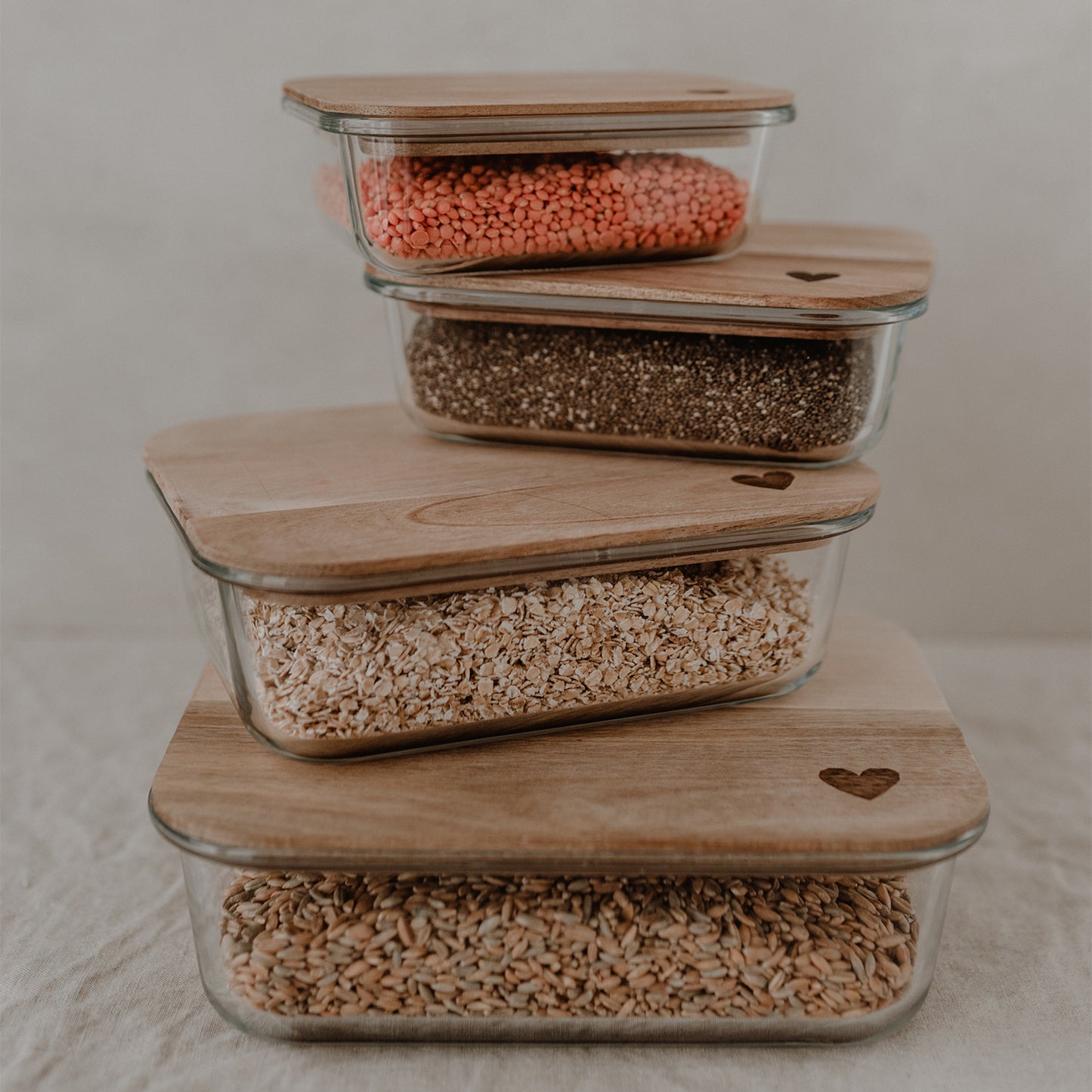 Vorratsbehälter Herz 12,5 x 17 cm