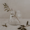 Vase aus Glas mittel Punkte