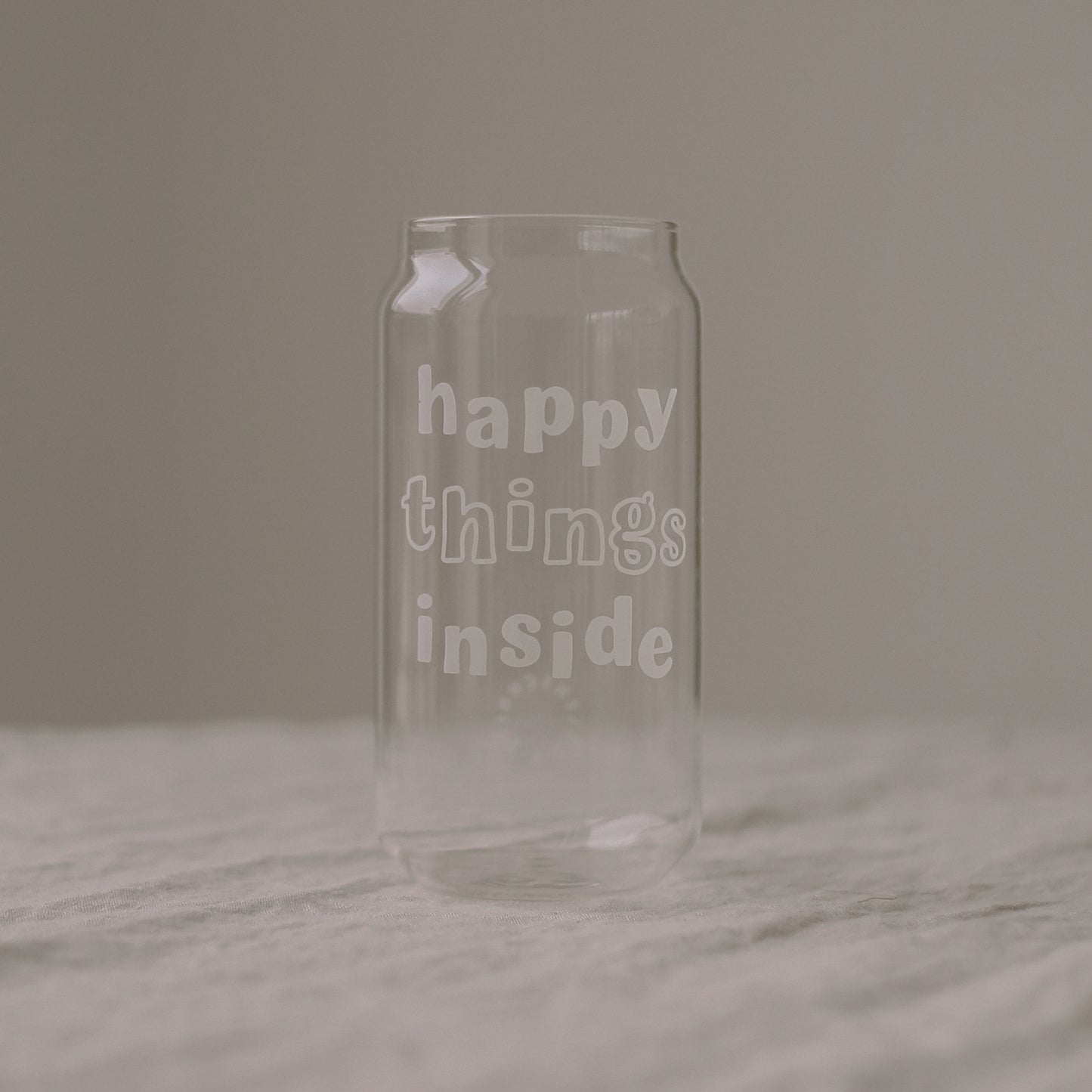 Hohes Trinkglas Happy Things | Eulenschnitt 