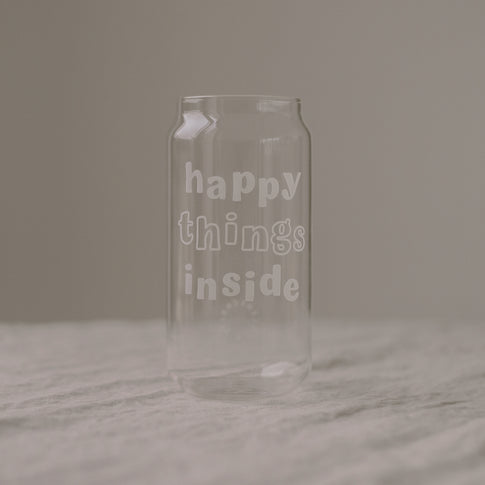 Hohes Trinkglas Happy Things | Eulenschnitt 