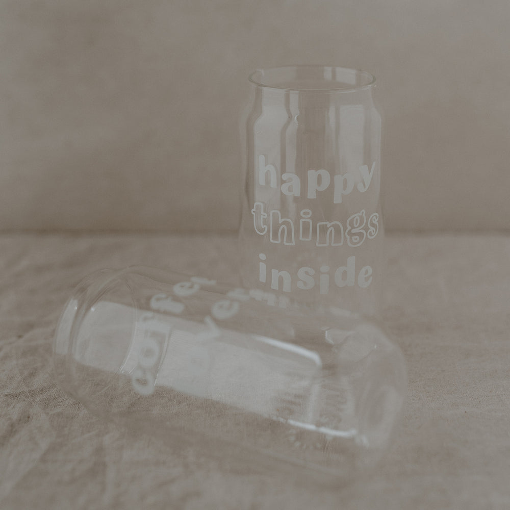 Hohes Trinkglas Happy Things | Eulenschnitt 