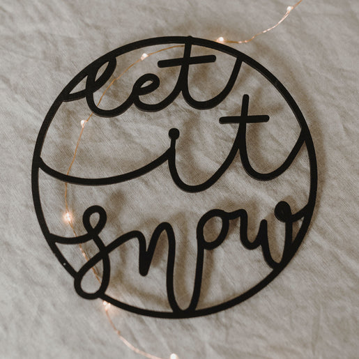 Holzkranz Let it snow