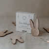 Holzanhänger Hase Natur im 8er Set