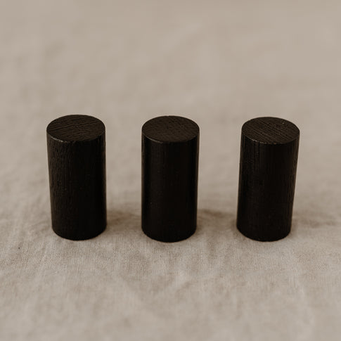Wandhaken schwarz im 3er Set