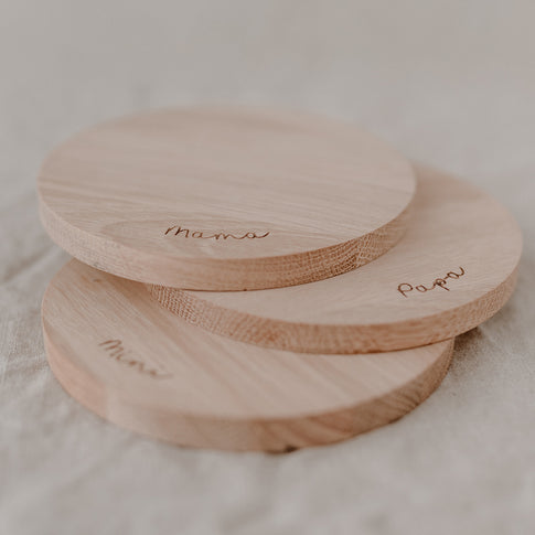 Untersetzer aus Eiche Papa