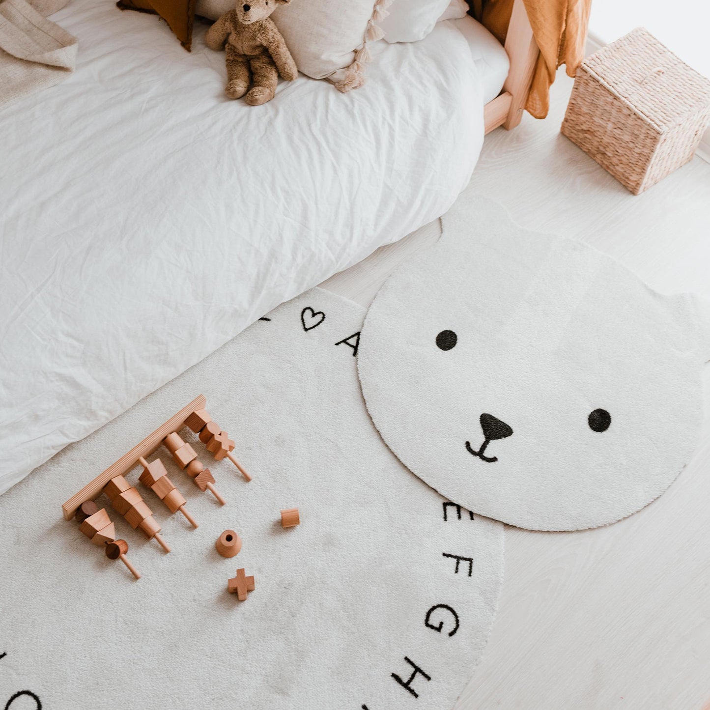 Waschbarer Kinderteppich Bär