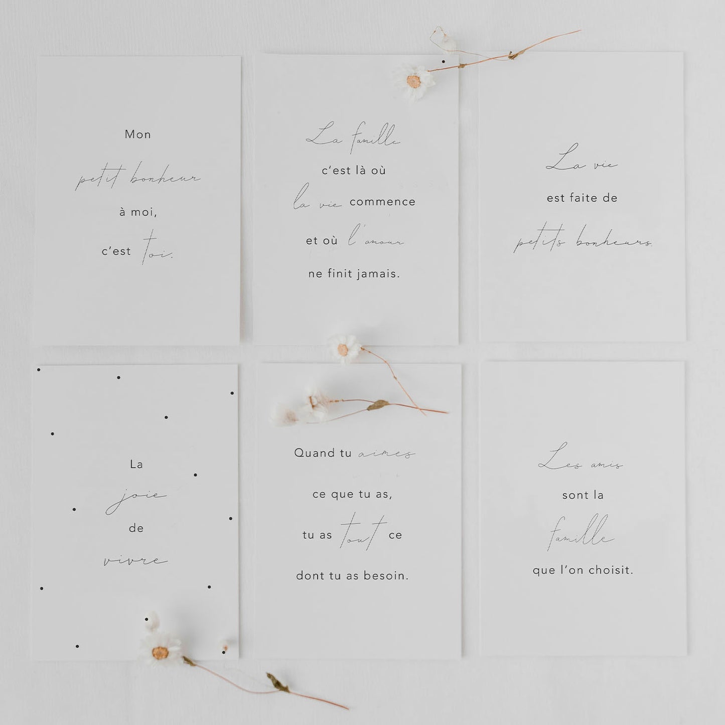 Kartenset Phrases 6er Set