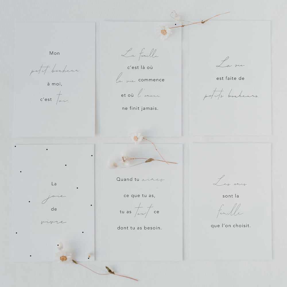 Kartenset Phrases 6er Set
