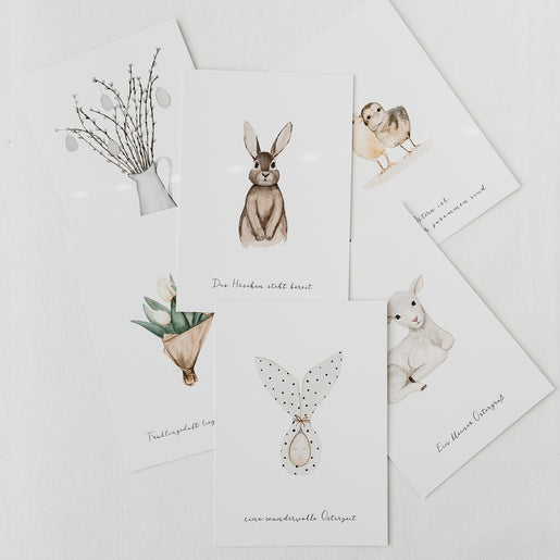 Kartenset Ostern 6er Set