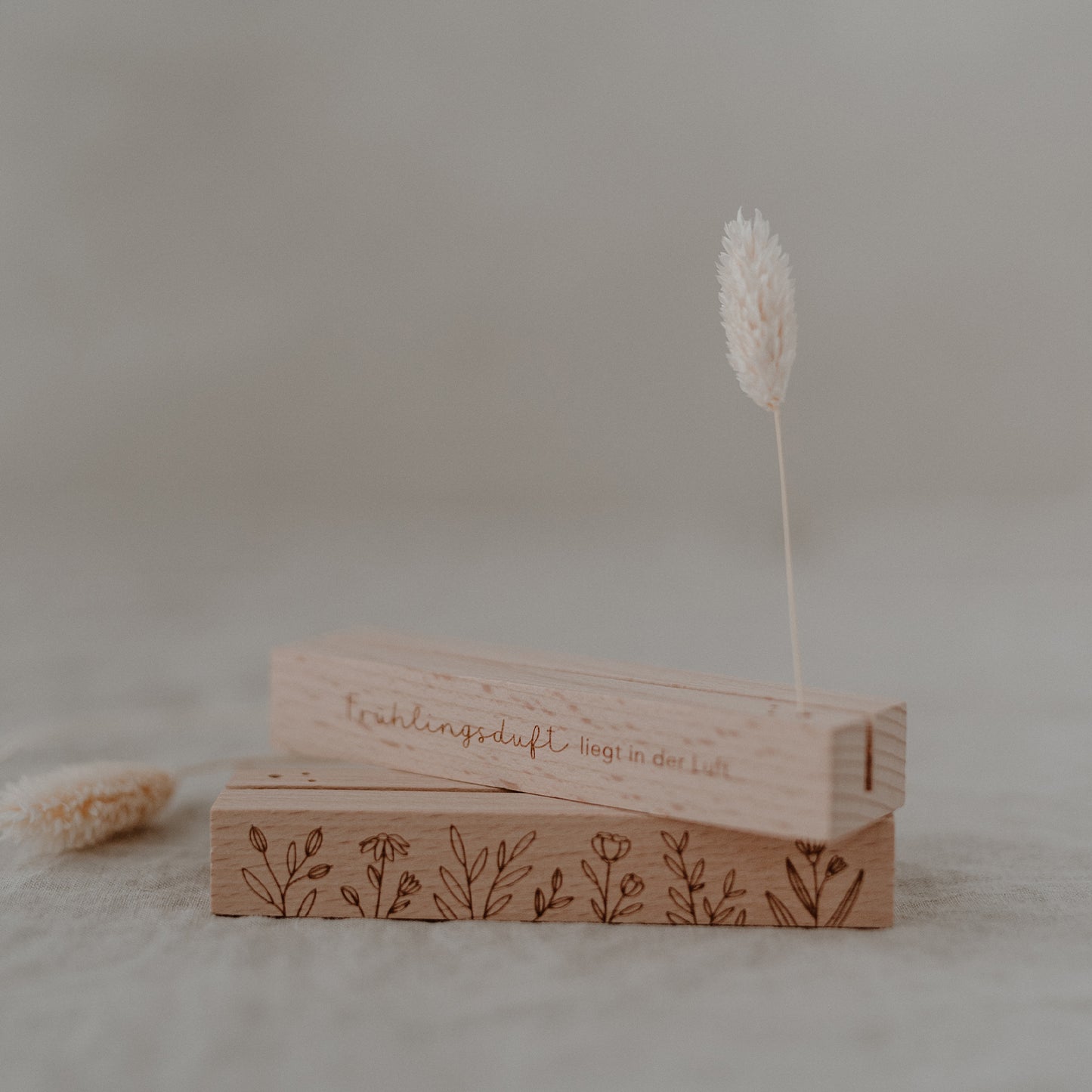 Karten- und Trockenblumenständer Frühling im 2er Set