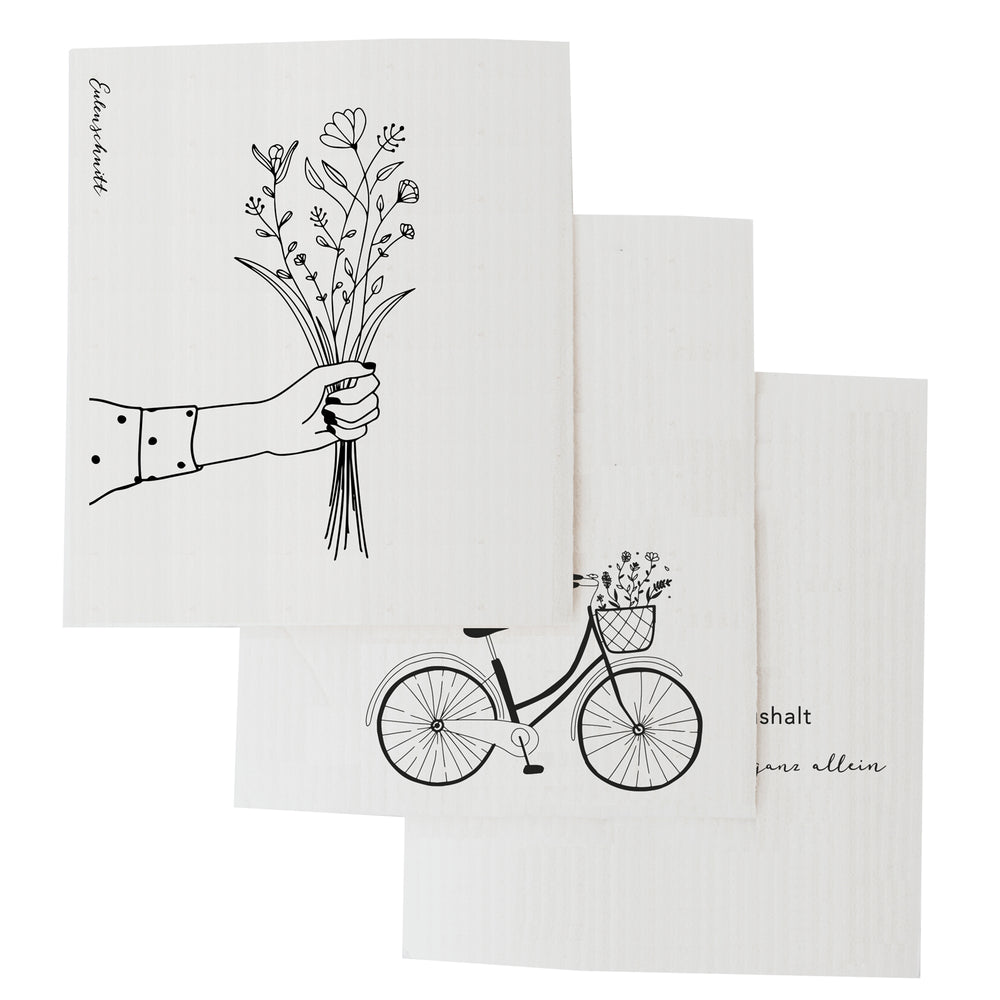 Schwammtücher Blumenliebe 3er Set