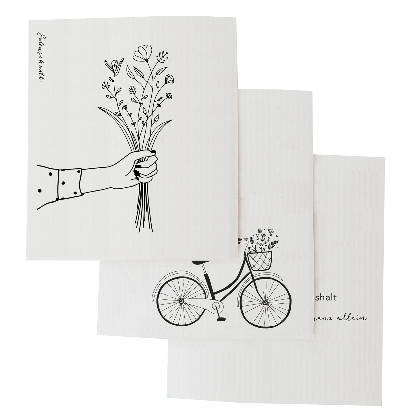 Schwammtücher Blumenliebe 3er Set