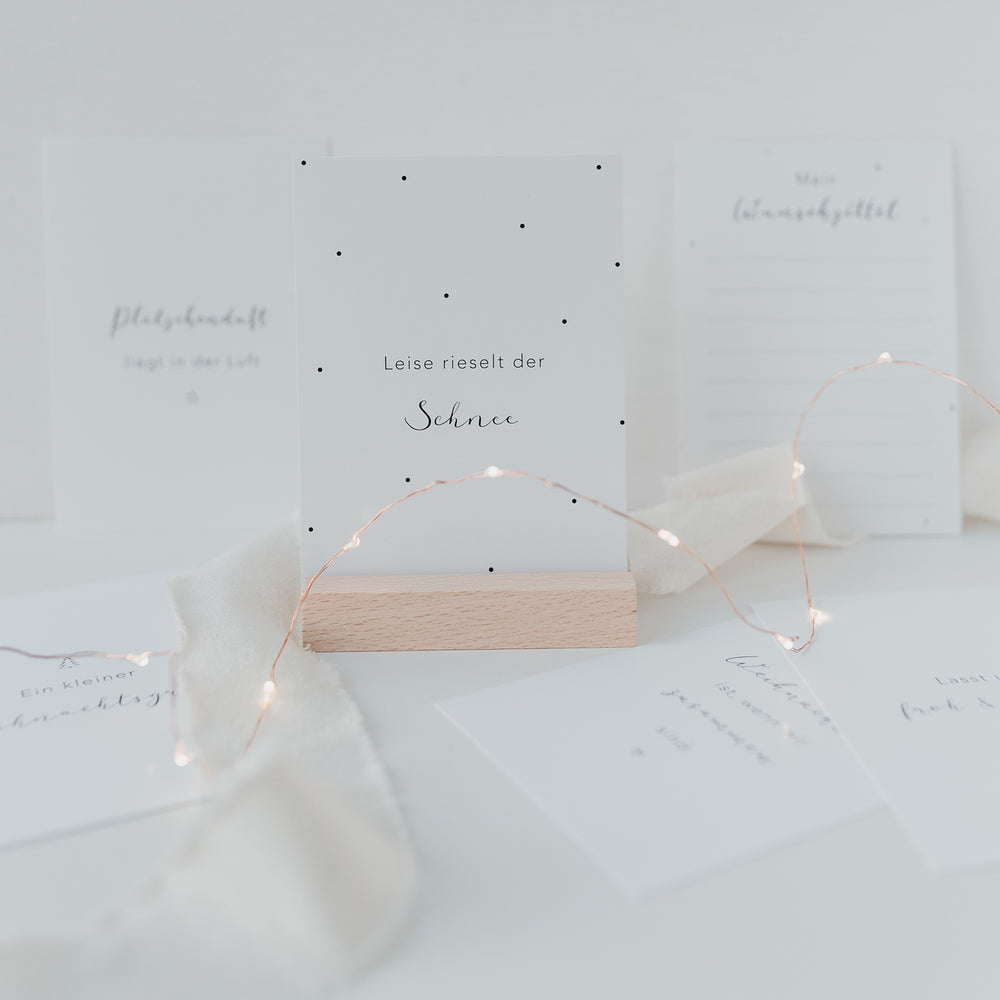 Kartenset Weihnachtssprüche 6er Set