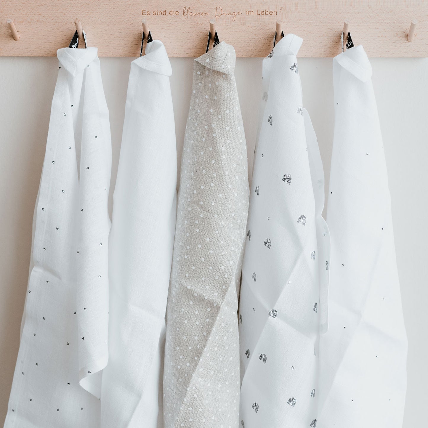 Leinen Geschirrtücher Sprüche im 2er Set