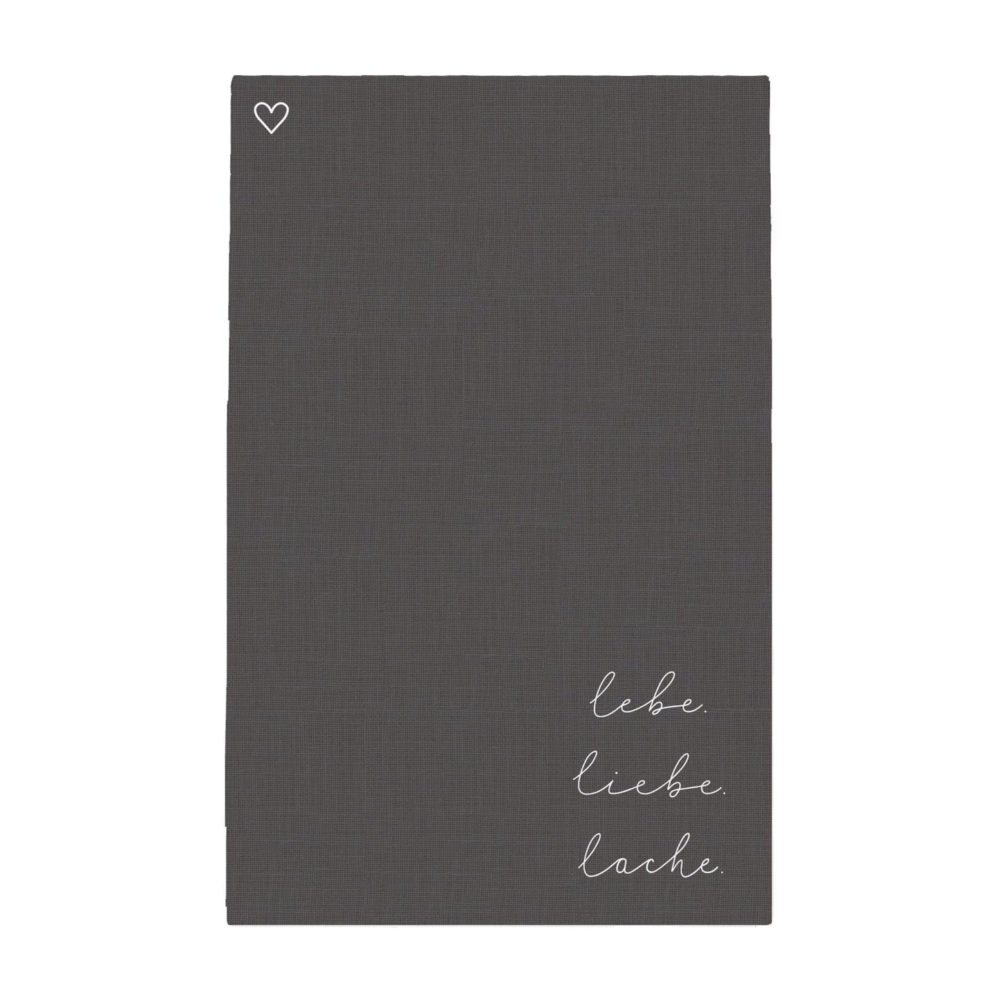 Leinen Geschirrtücher Lebe Liebe Lache im 2er Set